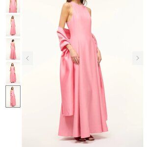 STAUD Heike Dress Damask Pink NWT